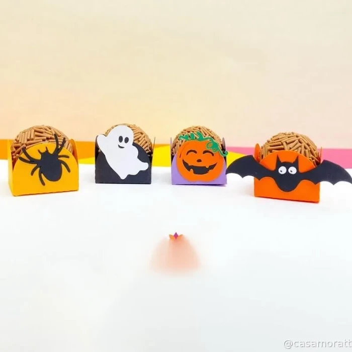 Toppers de Halloween para docinhos e mesa de festa